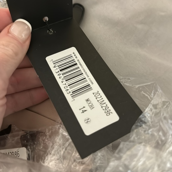 Terani Couture - 2021M2986 Wrap Off Shoulder Mother of the Bride Gown - Picture 5 of 5